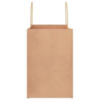 VidaXL Papieren zakken 50 st met hengsels 26x17x25 cm bruin - thumbnail