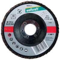 Wolfcraft Slijpmopschijf | Korund | K40 | Ø125 x 22mm | 1 stuk - 8425000 - thumbnail