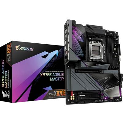 Gigabyte X870E AORUS MASTER AM5 ATX MB Moederbord Socket AMD AM5 Vormfactor ATX Moederbord chipset AMD® X870 Gigabyte X870E AORUS MASTER AM5 ATX MB Moederbord Socket AMD AM5 Vormfactor ATX Moederbord chipset AMD® X870