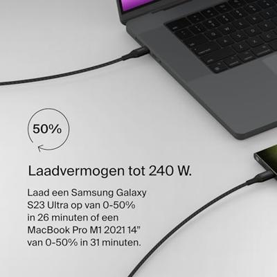 Kabel USB-C naar USB-C Belkin CAB015BT1MBK Zwart 1 m Kabel USB-C naar USB-C Belkin CAB015BT1MBK Zwart 1 m