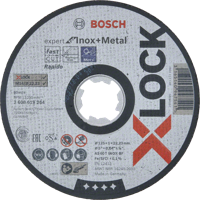Bosch Accessoires X-LOCK Slijpschijf Expert for Inox & Metal 125x1x22.23mm, recht - 1 stuk(s) - 2608619264 - thumbnail