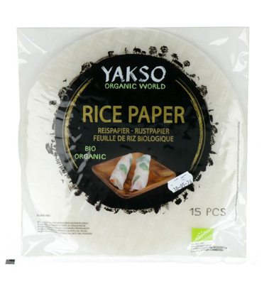 Yakso Rijstpapier met tapioca bio 150 Gram