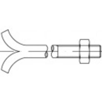 TOOLCRAFT TO-9974739 Fundatie einden M30 320 mm Buitenzeskant DIN 529 Staal Galvanisch verzinkt 5 stuk(s)