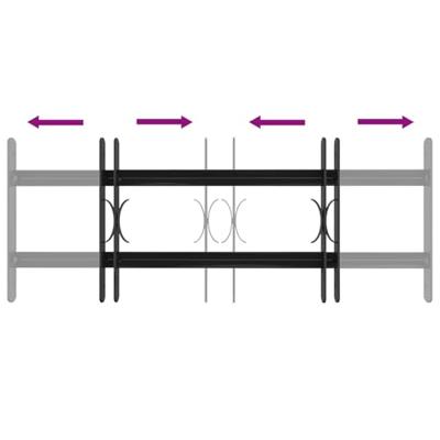 Raam Rooster Zwart 76 x 30 cm Gepoedercoat staal