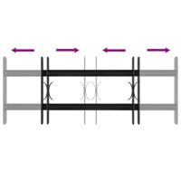 Raam Rooster Zwart 76 x 30 cm Gepoedercoat staal - thumbnail