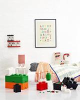 Room Copenhagen LEGO Storage Brick 1 Rond Groen opbergdoos - thumbnail