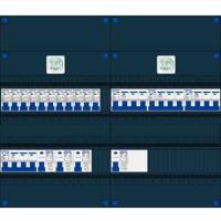 Licht kracht groepenkast 3F 12 groepen 3 krachtgroepen 16A HS 40A 4P aardlekschaklaar 5910400780 - thumbnail