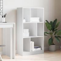 Boekenkast 57x28,5x107,5 cm bewerkt hout wit - thumbnail