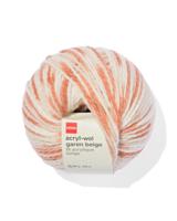 HEMA Acryl-wol garen beige melange 100gram 165meter - thumbnail