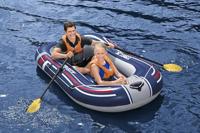 Bestway Opblaasboot Hydro-Force met pomp en roeispanen blauw - thumbnail