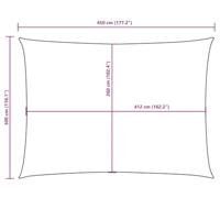 Zonnescherm rechthoekig 3x4,5 m oxford stof antracietkleurig - thumbnail