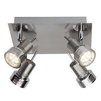 Brilliant Kassandra G34735/77 Plafondspot LED GU10 12 W Chroom (gesatineerd) - thumbnail