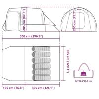 Kampeertent 6-persoons waterdicht blauw - thumbnail