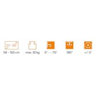 My Wall HL48MWL TV-plafondbeugel Voor Google Home, Met afstandsbediening, Kantelbaar, Inklapbaar, Gemotoriseerd 58,4 cm (23) - 165,1 cm (65) Besturing via app, - thumbnail
