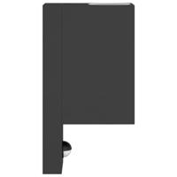 VidaXL Buitenwandlamp met sensor gegoten aluminium zwart - thumbnail