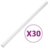 VidaXL Kabelgoten met klemmen ø30 mm 30 m pvc - thumbnail