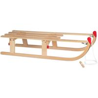Nijdam houten slee opvouwbaar met trekkoord - thumbnail