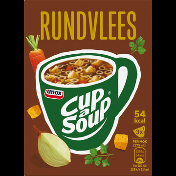 Unox CupaSoup Rundvlees 3 x 175 ml bij Jumbo