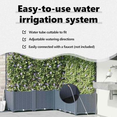 Tuin Bloempot 5 pcs Licht Grijs Staal