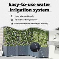 Tuin Bloempot 5 pcs Licht Grijs Staal - thumbnail