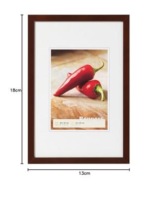 Walther Peppers houten fotolijst 13x18cm notenboom
