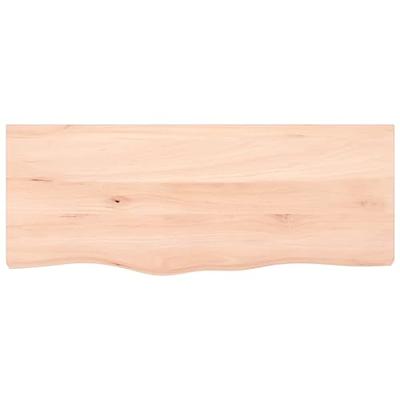 Tafelblad 100x40x(2-4) cm onbehandeld massief eikenhout