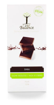 Balance Choco stevia tablet luxury puur 85 Gram