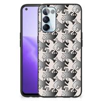 OPPO Reno5 5G | Find X3 Lite Dierenprint Telefoonhoesje Salamander Grey - thumbnail
