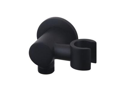 Handdouchehouder Wiesbaden met doucheaansluiting en kantelbare opsteek 1/2" Zwart