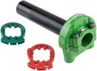 Domino gasdraaigreep armatuur "xm2" throttle grips alu green 2-train xm2 - thumbnail