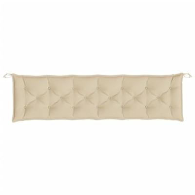 VidaXL Tuinbankkussen 200x50x7 cm oxford stof beige