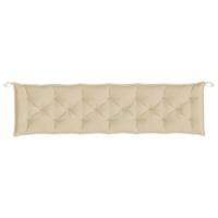 VidaXL Tuinbankkussen 200x50x7 cm oxford stof beige - thumbnail