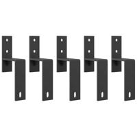 Doos met onderdelen voor schuifdeur 183 cm staal zwart - thumbnail