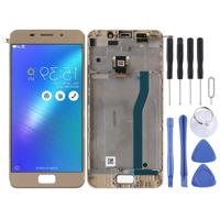 LCD-scherm en digitizer volledige montage met frame voor ASUS Zenfone 3S Max ZC521TL X00GD (goud) - thumbnail