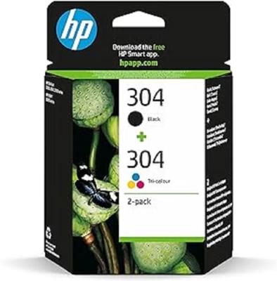 HP 304 Inktcartridge Combipack Origineel Zwart, Cyaan, Magenta, Geel 3JB05AE Inkt HP 304 Inktcartridge Combipack Origineel Zwart, Cyaan, Magenta, Geel 3JB05AE Inkt