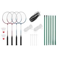 VidaXL Badmintonset met 4 rackets en net 620x151 cm - thumbnail