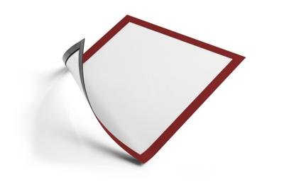 Durable Duraframe magnetisch kader, ft A4, rood, pak van 5 stuks - thumbnail