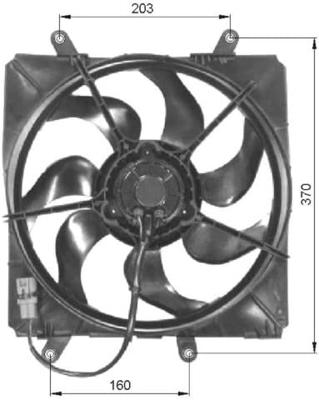 Koelventilator 47054 Koelventilator 47054