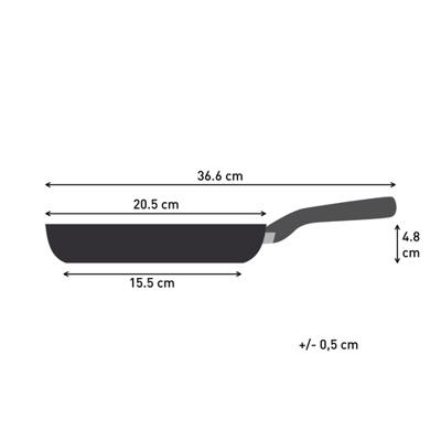 Tefal C47602 Koekenpan 20cm Change Black Pan Zwart