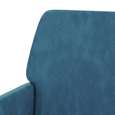 Fauteuil 62x79x79 cm fluweel blauw Fauteuil 62x79x79 cm fluweel blauw