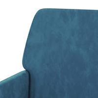 Fauteuil 62x79x79 cm fluweel blauw - thumbnail