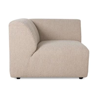 HKliving Jax bank Left End Boucle Taupe