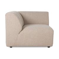 HKliving Jax bank Left End Boucle Taupe - thumbnail