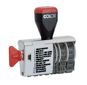 Colop tekststempel met datum woorden: beantwoord, besteld, betaald per bank, betaald per giro, betaald... Colop tekststempel met datum woorden: beantwoord, besteld, betaald per bank, betaald per giro, betaald...