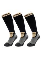 Poederbaas Skisokken Merinowol Pro 3-pack Zwart-39/42 - thumbnail