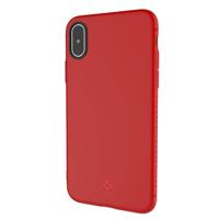 TOTUDESIGN voor iPhone X hoes TPU anti-slip zachte beschermende terug dekken (rood) - thumbnail
