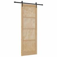 Schuifdeur met Hardware Set 'ORKDAL'van Massief Vurenhout - thumbnail