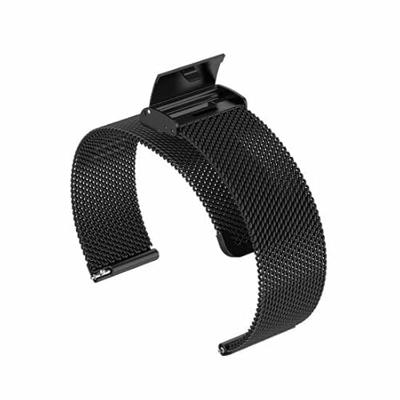 Garmin Vivoactive 4 / 4L - Milanese bandje met klemsluiting - Zwart
