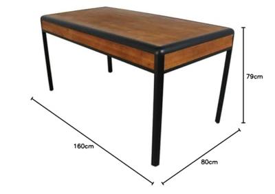 Eettafel DKD Home Decor Spar Metaal (160 x 80 x 79 cm)