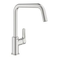 GROHE Eurosmart Keukenkraan - hoog - draaibare uitloop - rvs look 30567dc0 - thumbnail